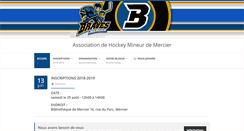 Desktop Screenshot of hockeymercier.com